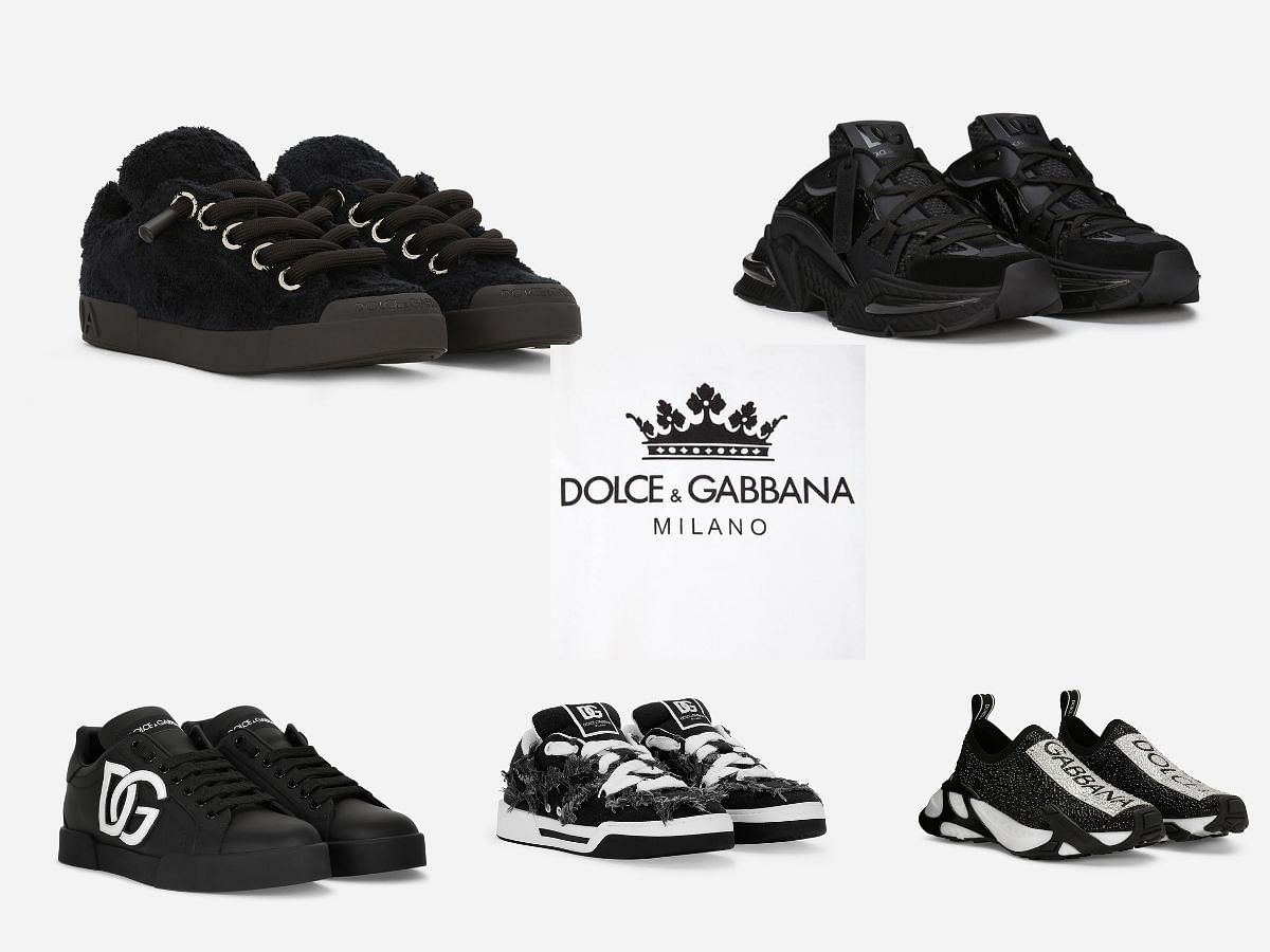 Dolce & Gabbana Patch And Embroidery Portofino Sneakers
